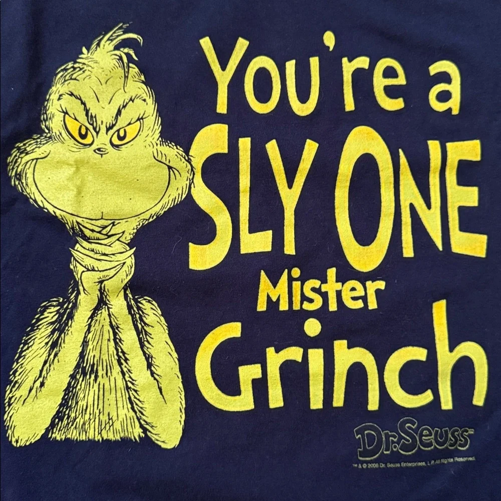 Y2K Dr. Seuss’ The Grinch Vintage T-Shirt - Picture 2 of 10
